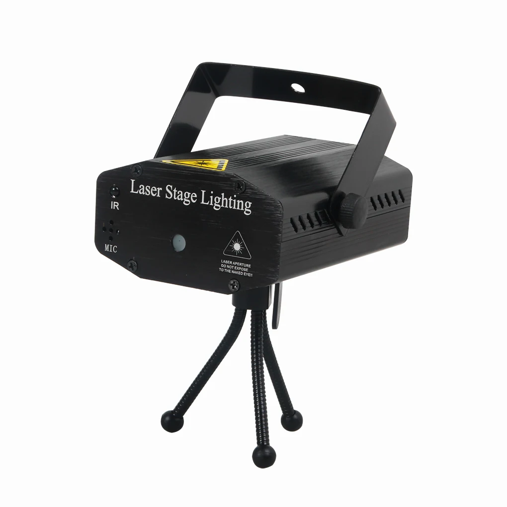 Mini lampe de budgétaire de météore de laser de musique de faisceau vert rouge, lumières de ciel clignotantes pour DJ, KTV, maison, spectacle de Noël, fête, éclairage d'étoile de scène