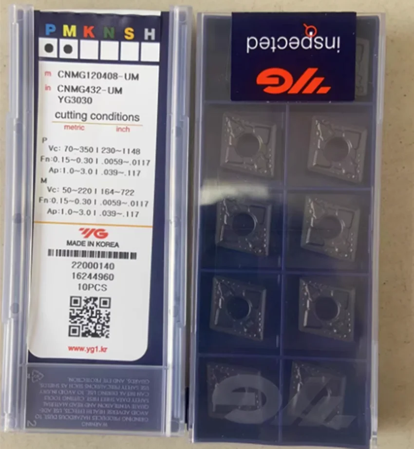 insercoes originais do carboneto yg insercao giratoria do cnc ferramentas do cortador do torno cnmg120404 um cnmg120408 um cnmg120412 um yg3010 yg3020 yg3030 01