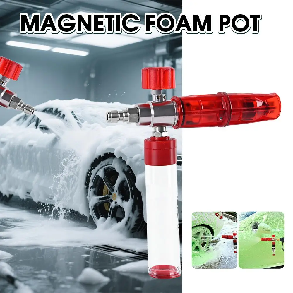 

Автомойка, магнитная всасывающая пена с отрицательным давлением, разъем Quick Cannon, с Pro, с насадкой, мыло, 1/4 дюйма, регулируемый S4Y4