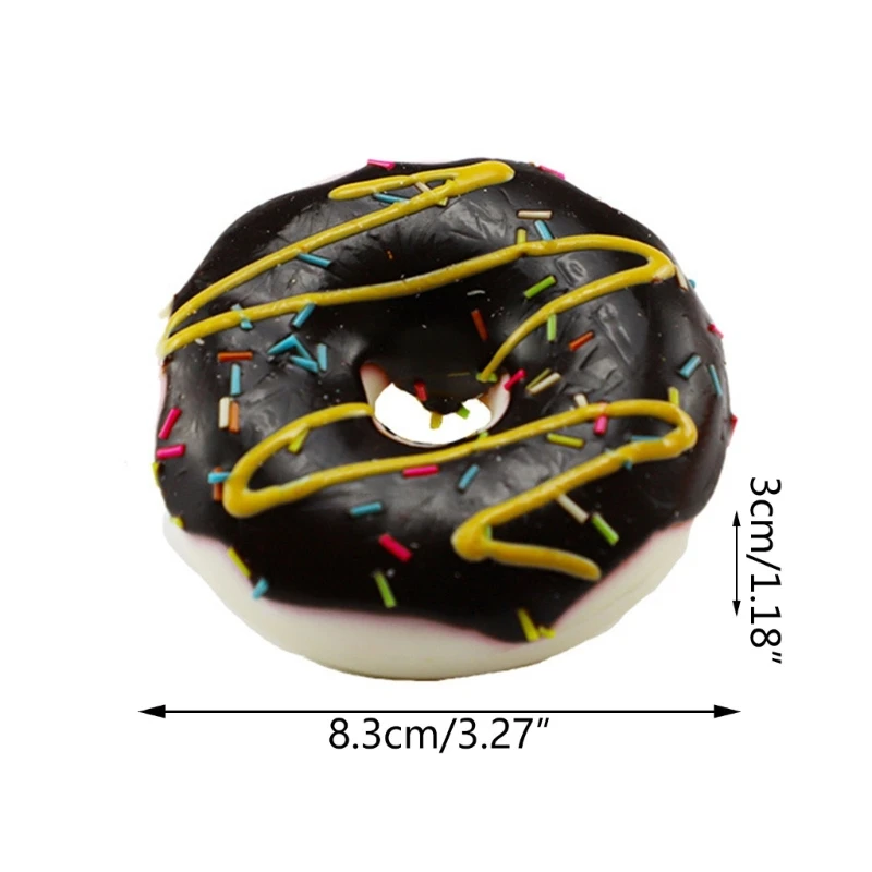 Modelo rosquinha artificial simulação pu rosquinha pão fotografia adereços para alívio do estresse recuperação lenta comida