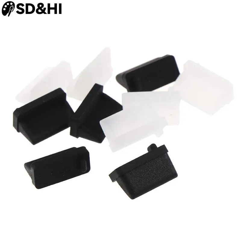 20Pcs USB Male Anti-Dust Plug Stopper Cap Plastic Cover Protector Dust Plug