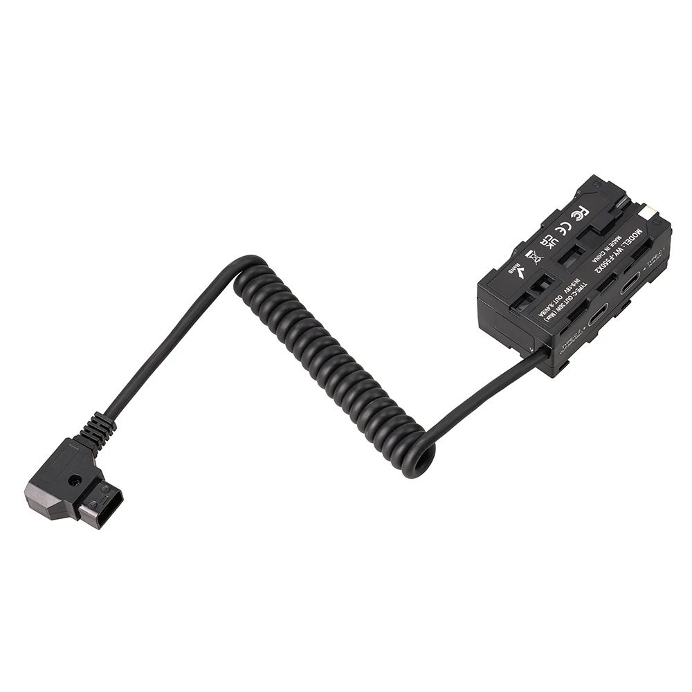 FOTGA NP-F ダミーバッテリーアダプター D-TAP から NP-F550/750/970 アダプター カメラモニター用 ワイヤレストランスミッター ダミーバッテリーアダプター