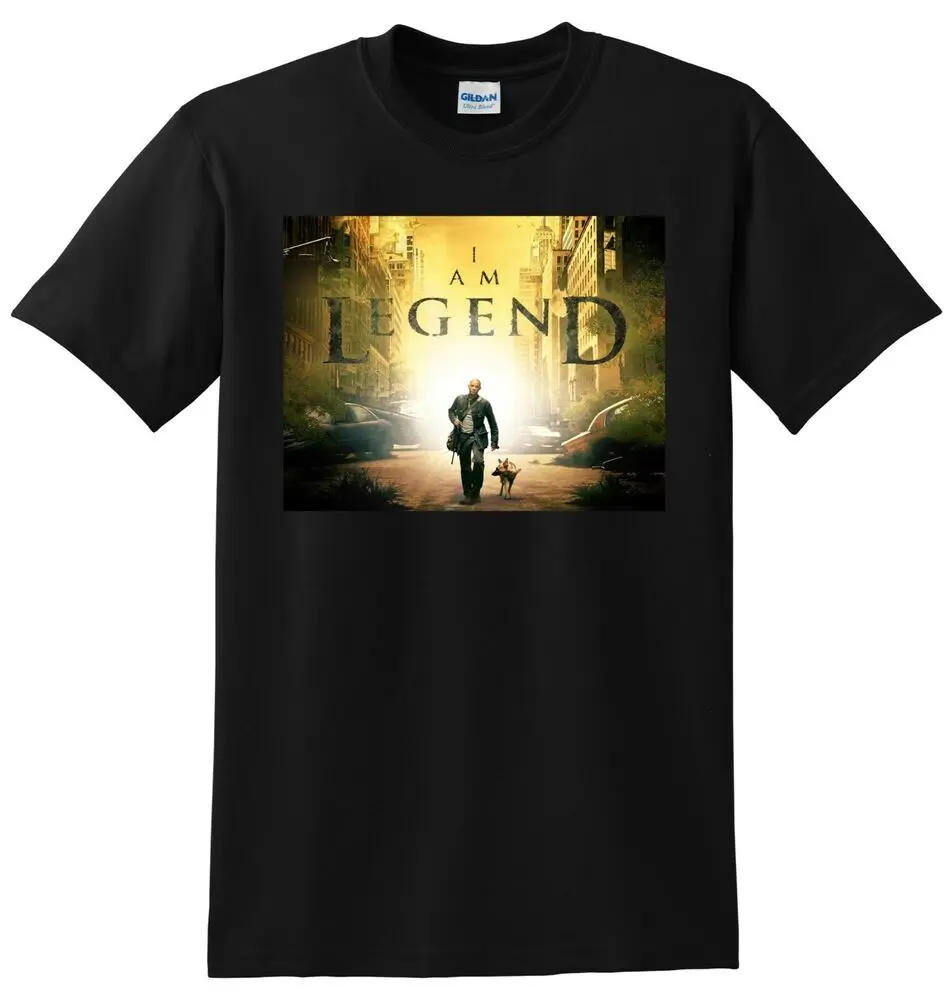 Футболка I AM LEGEND 4k bluray, постер с изображением dvd, маленький, средний, большой размер XL