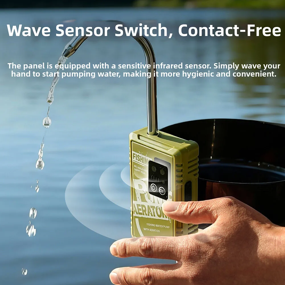 

Портативный светодиодный светильник, автоматический водяной насос, инфракрасный датчик, переключатель, работа без помощи рук, устройство для перекачки воды и оксигенации