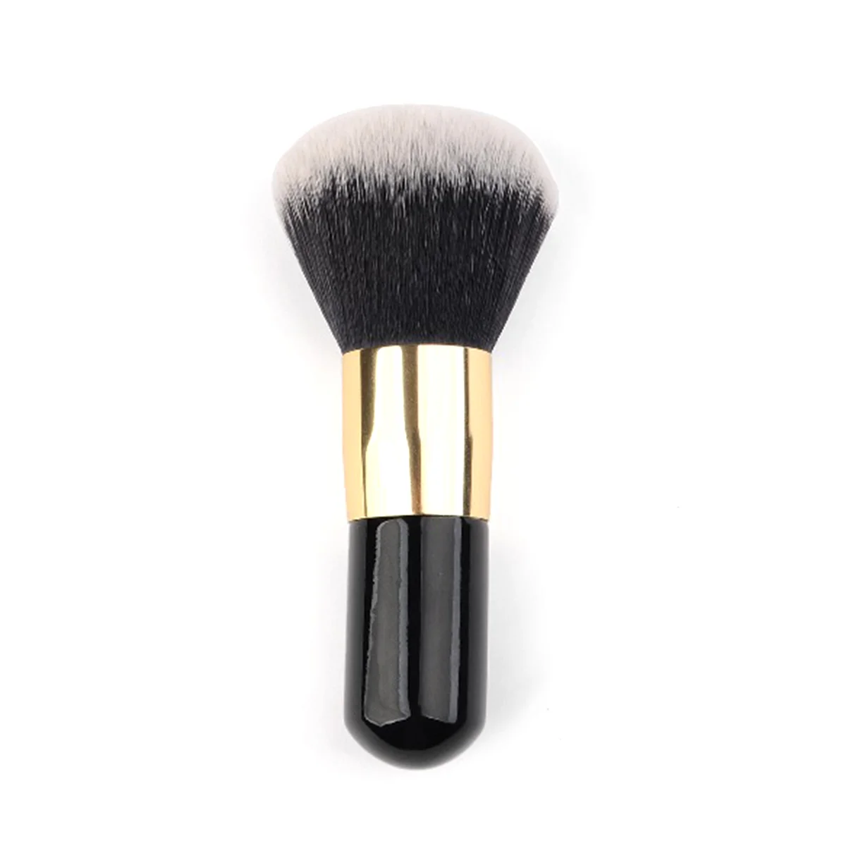 Flat Liquid Foundation Brush Face Blush Makeup Cosmeic Powder BB Cream Make up Beauty Tools (Gold & White)