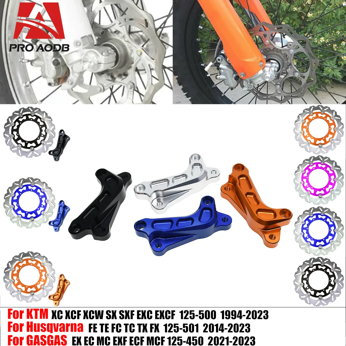 

Precision-Made 320mm Motorcycle Brake Adapter Front Caliper For KTM XCF XCW SXF EXCF For Husqvarna FE TE FC TC TX FX