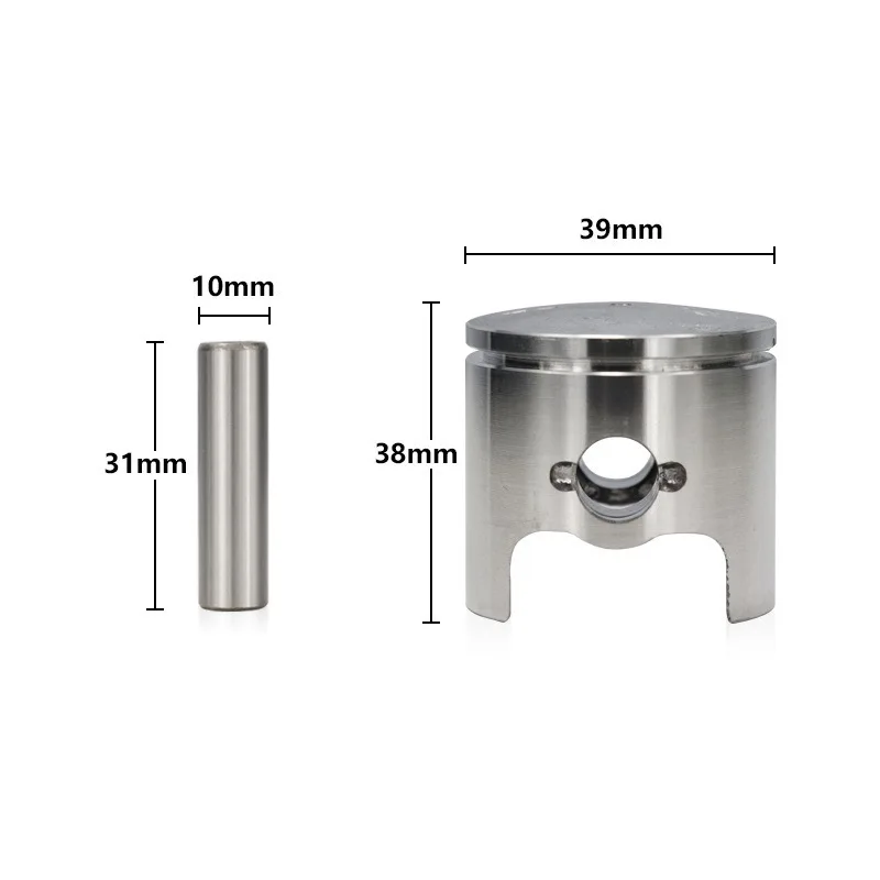 Imagem -02 - Cilindro Pistão Anel Kit para Motosserra Motosserra Peças Sobresselentes 3800 38cc 39 mm