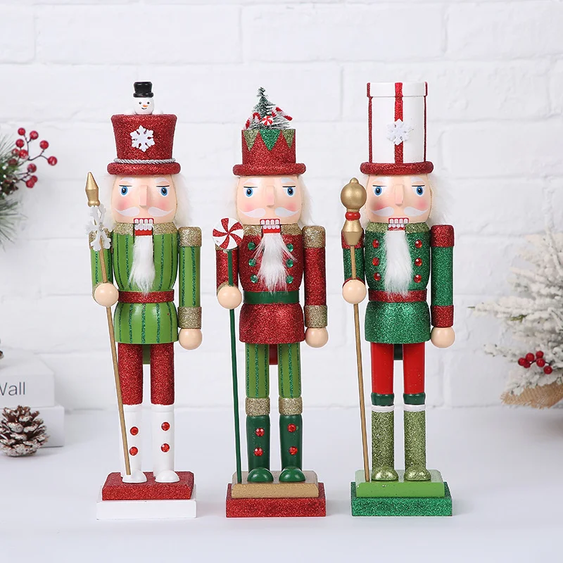 

38cm Nutcracker Home Decoration Living Room Study Cafe Creativity Personality Shop Window Desktop Ornament Festive Atmosphere