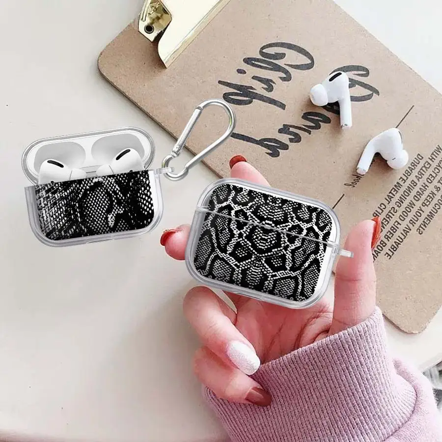 

Snakeskin Pattern Clear Earphone Cases Cover Case For Airpods Pro3 Pro 3 1 Pro2 4 2