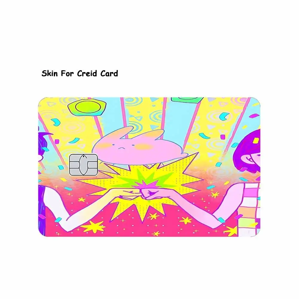 ملصقات بطاقات Game O-Omori كارتونية مزخرفة صغيرة مقاومة للماء 4 قطع ملصق بطاقات جديد مضاد للخدش #6