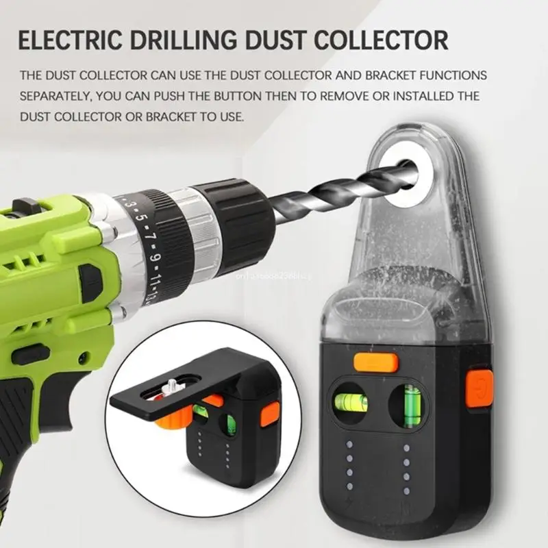 Electric Drilling Dust Collector Laser Level Meter Portable Rechargeable Auto-clamp Vertical Horizontal Laser Level Tool