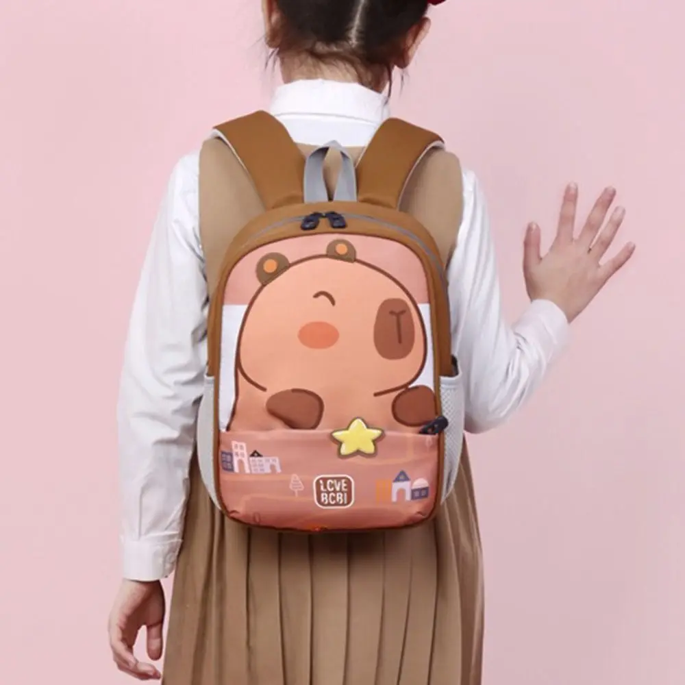 High Quality Capybara/Rabbit Capybara Backpack Large Capacity Multi-pocket Shoulders Bag Bookbags School Office