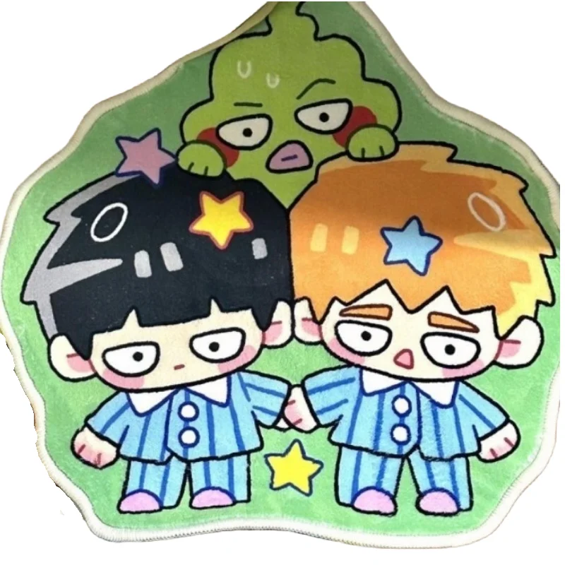 Mob Psycho 100 Shigeo Kageyama Reigen Arataka Dimple Teppich, farbenfrohe, kreative Cartoon-Formteppich für Schlafzimmer und Wohnzimmer, rutschfest – Detail 5