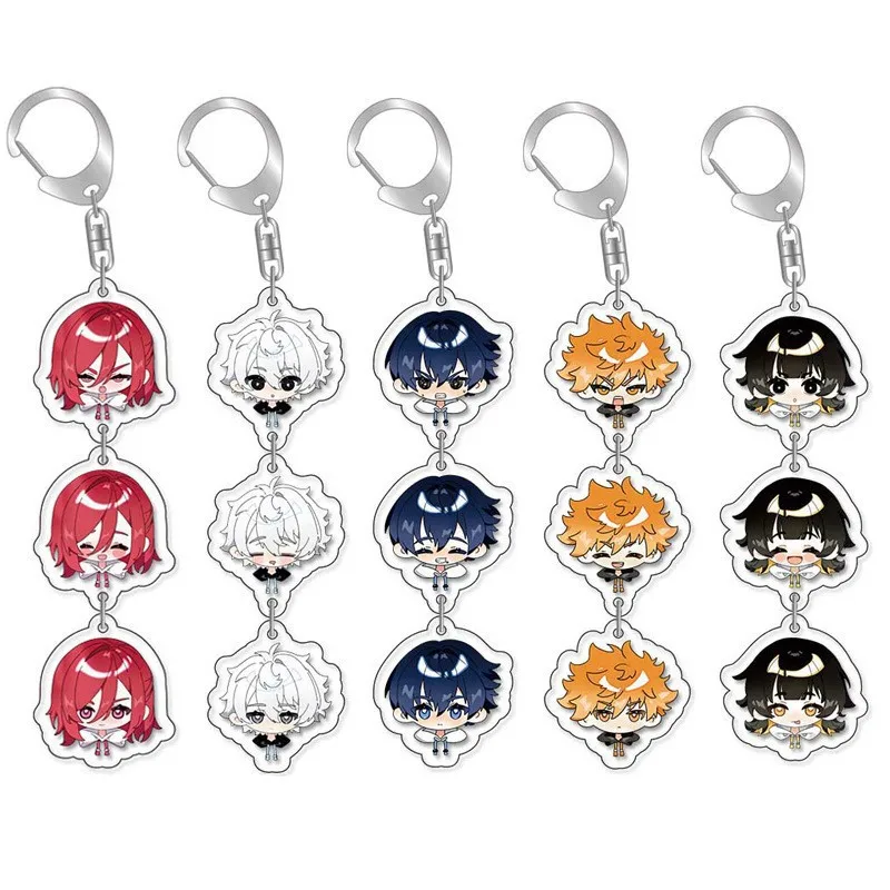 Wome Men Arcylic Keychain Figures Isagi Yoichi Bachira Meguru Chigiri Hyoma Key Ring Model Plate Decor Collection For Kids Gifts