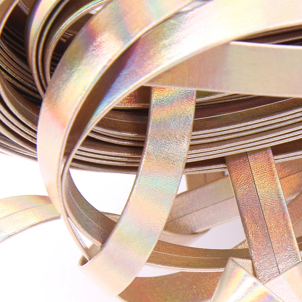 REGELIN 5 Meter 5/8/10/15/20mm Laser-Geflochtenes PU-Lederband Flaches Lederimitat-Seil für DIY-Halsketten- und Armbandherstellung – Detail 4