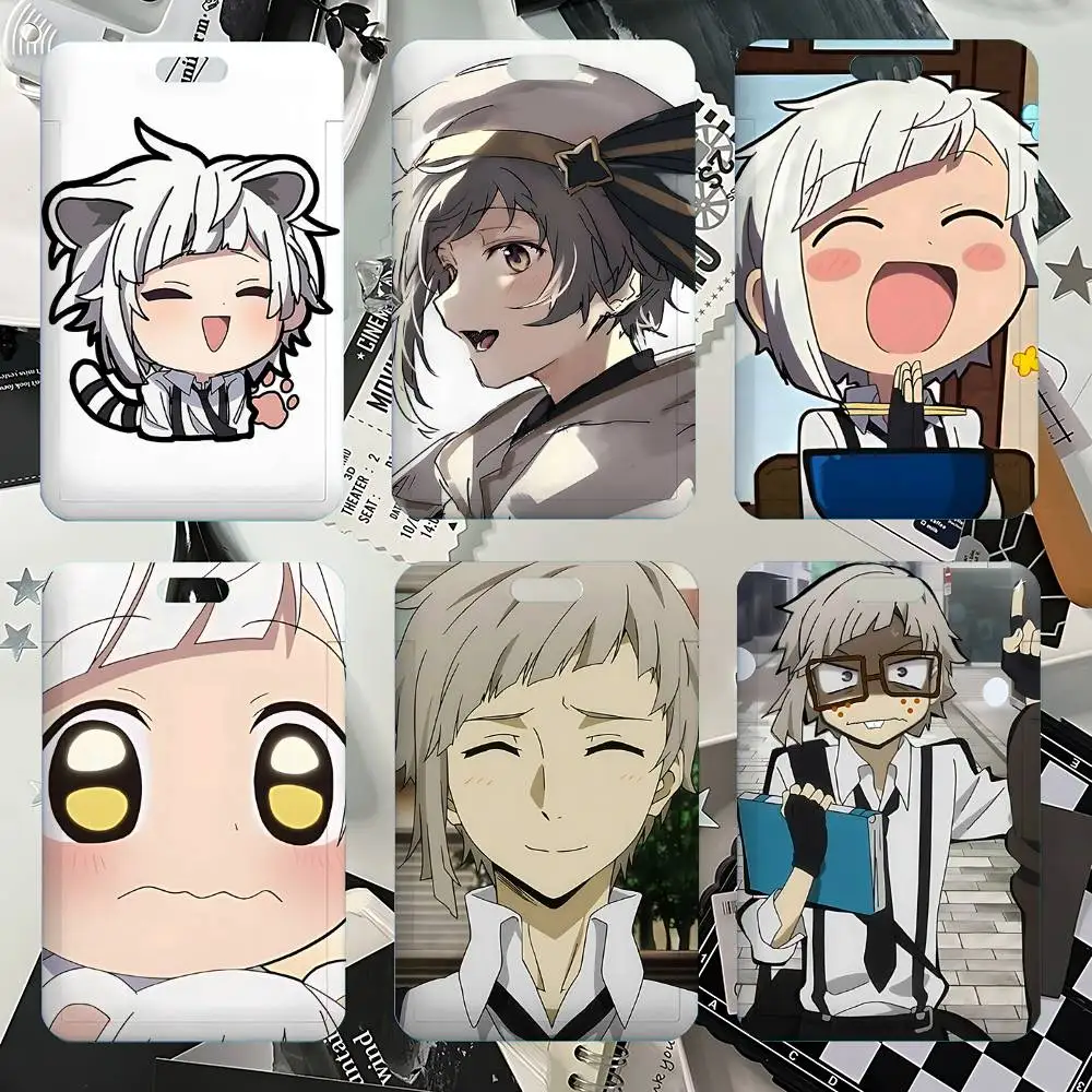 

Милый чехол для карт с NFC-чипом в стиле аниме «Атсуши-Бунго Страй-Догс» для студенческих, проездных, удостоверений личности и рабочих разрешений.