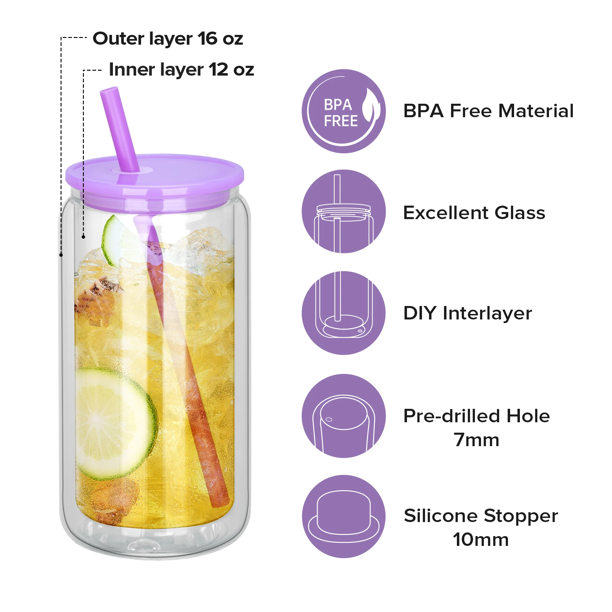 Pacote com 25 Copos de 16oz pa - Sublimation Mug Blank avaliação e preço