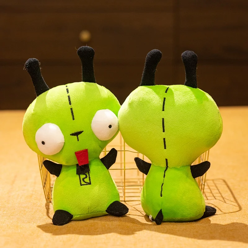 2024 Neue Alien Invader ZIM GIR Hund Plüschfigur Spielzeug Gefüllte Plüsch Grüne Kawaii Puppe Sammlerstück – Detail 6