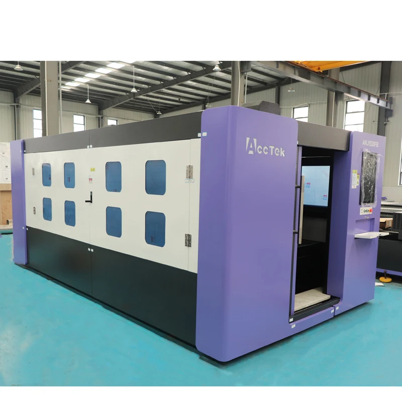 Economical Series Fiber Laser Cutting Machine Full Closed Fiber Laser Cutter with Au3tech Controller