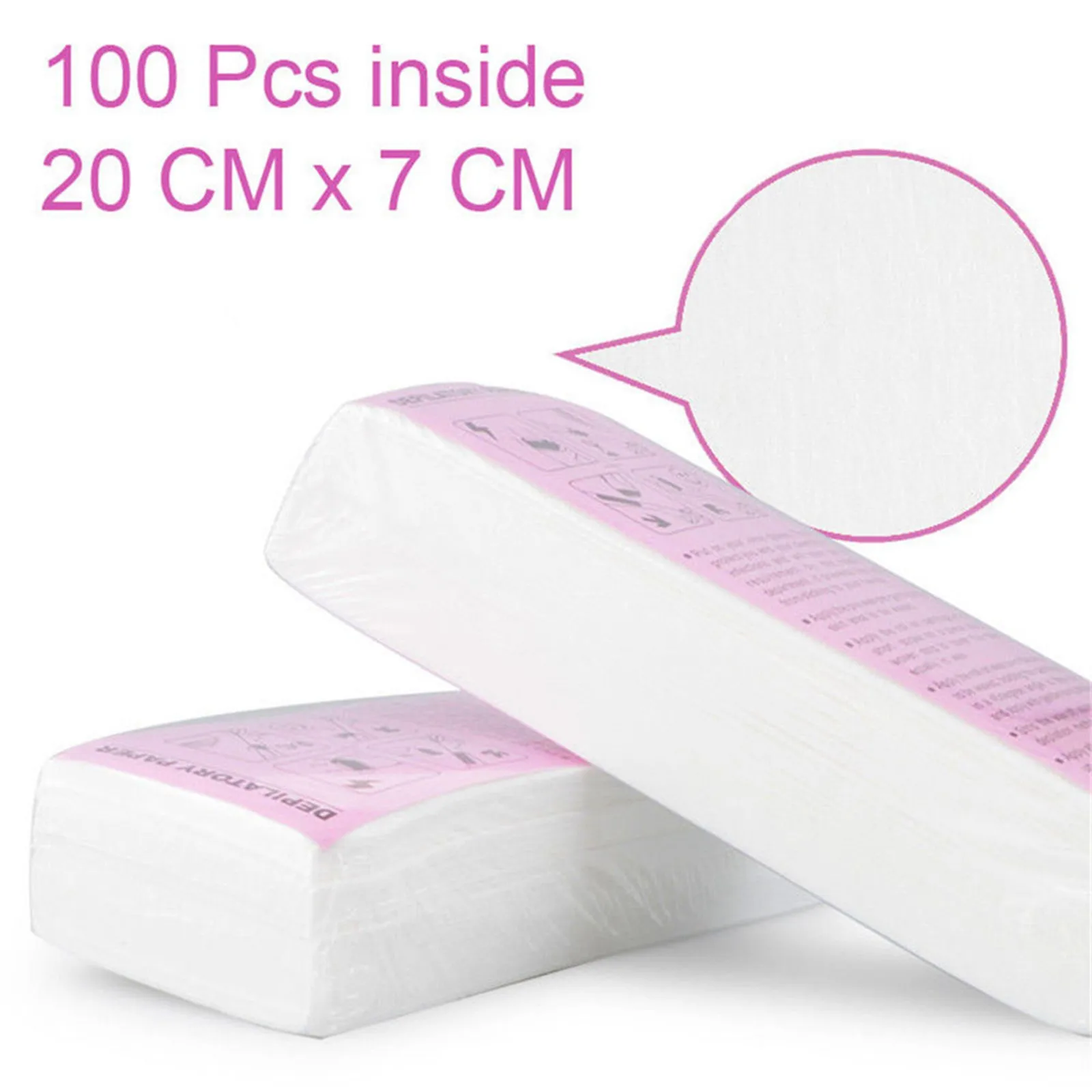 100pcs Non-woven Thick Body Hair Removal Depilatory Wax Strips Durable Depilating Paper Women Beauty Skin Tool