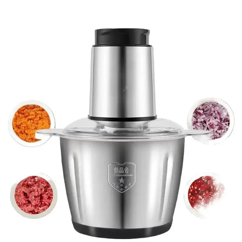 

Meat Grinder Household Dumpling Filling Stainless Steel Electric Multi-Functional Food Processor Meat Mincer Garlic Paste Mixer