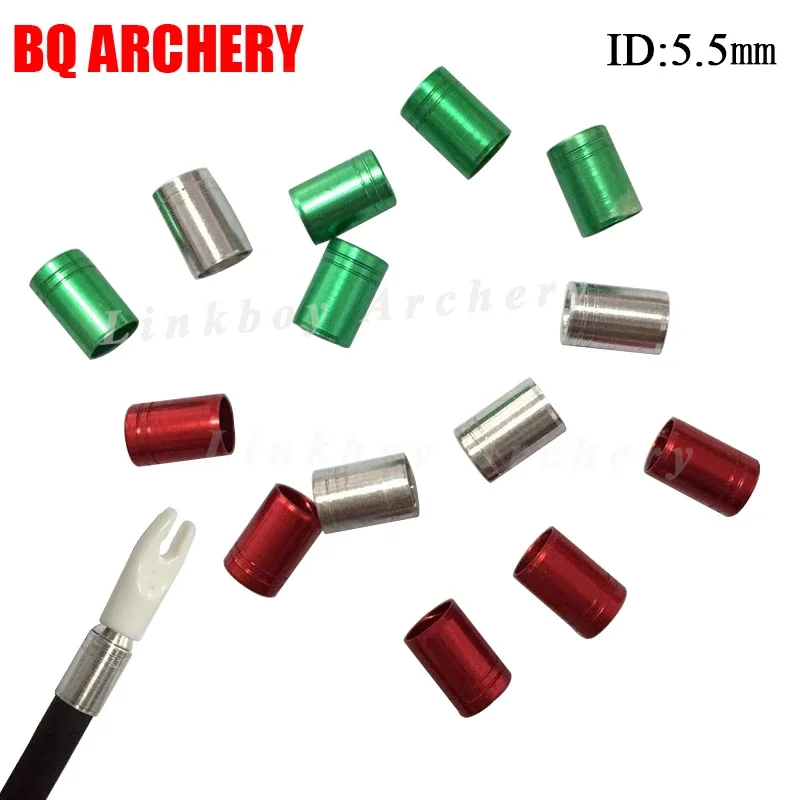 50pcs חץ חץ חץ קשת-הוכחה טבעת עבור פיר פחמן 5.5/6.0 מ