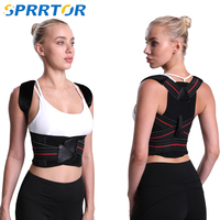 Adjustable full back Posture Corrector Belt Back Shoulder Posture Back Clavicle Spine Support Home Office Upper Back Neck Brace