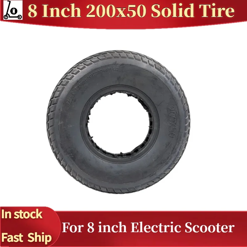 Solid Tyre 200x50 for 8inch Electric Scooter Honeycomb Design Non-Slip Rubber Front And Rear Wheel Accessories