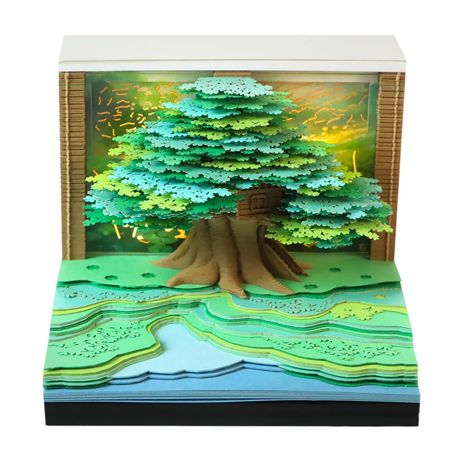 

New 3D Memo Pad Tree House 2026 Calendar Plants Colorful Tree of Life Notepad Stationery Desk Decoration Birthday Holiday Gift