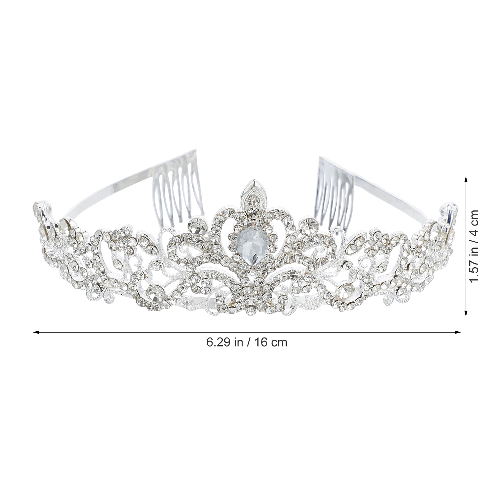 

2pcs Headband Set Girls Accessories Princess Prom Crowns Sashes Fabric Alloy Durable Wedding Party Photographic