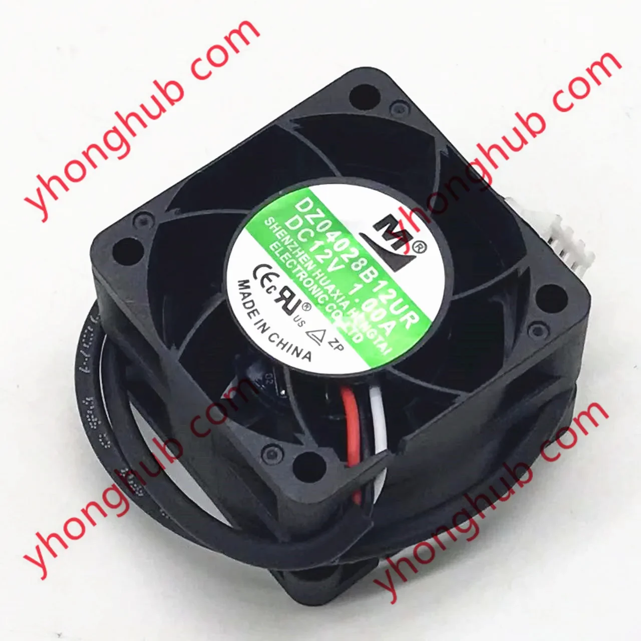 M DZ04028B12UR DC 12V 1.00A 40x40x28mm 3-Wire Server Square Fan