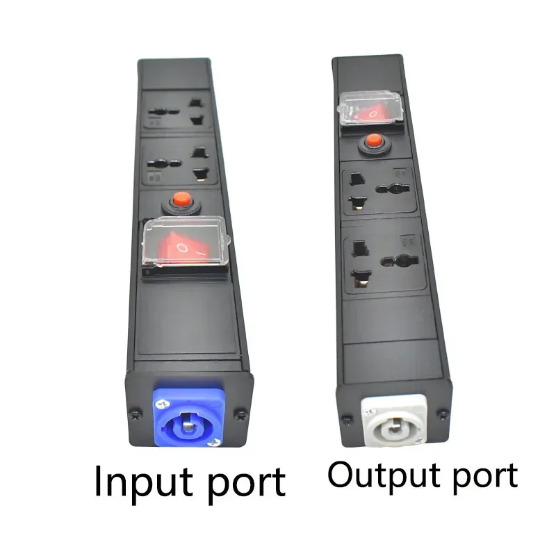 PDU power board network cabinet 1-8AC aviation input/output port 10A universal socket overload protection wireless socket