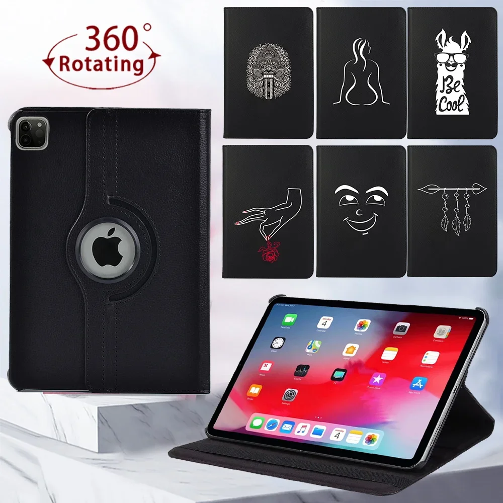 Funda de tableta para Apple IPad Air 4/Air 3/Air 1/Air 2, funda protectora con función de encendido automático y rotación de 360 grados, Stylus gratis