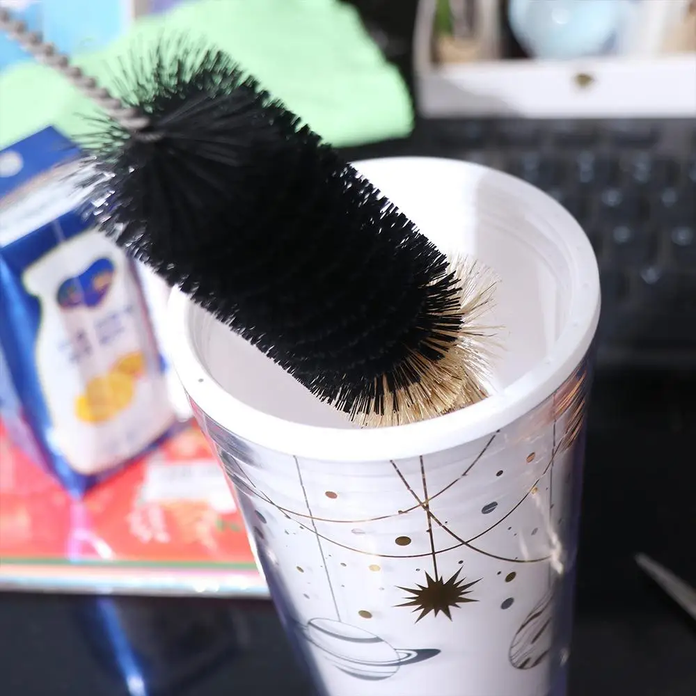 Practical Useful Multi-function Cleaning Brush Plastic Food Grade Cleaning Tool Glass Cleaner Milk Bottle Brush Cup Scrubber