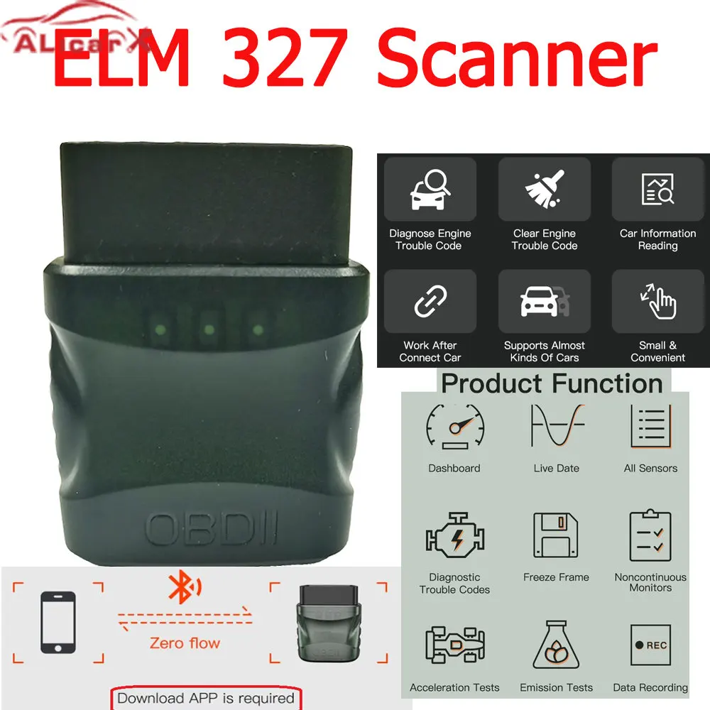 Super ELM327 Bluetooth for IOS /Android 2 in 1 car Code Reader elm327 Clear car Error Codes Check Engine Light car code reader