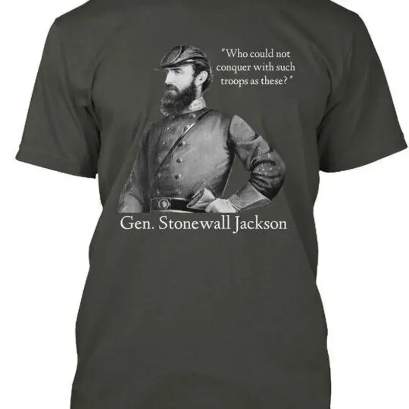 T-shirt Gen Stonewall Jackson Who Could Not Conquer fabriqué aux États-Unis du S au 5XL