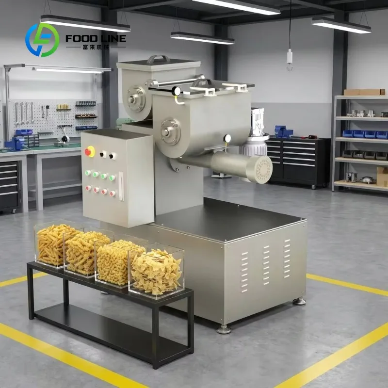 Custom Automatic Versatile Pasta Production Line, Making Machine for Spaghetti, Macaroni, Penne and Fusilli