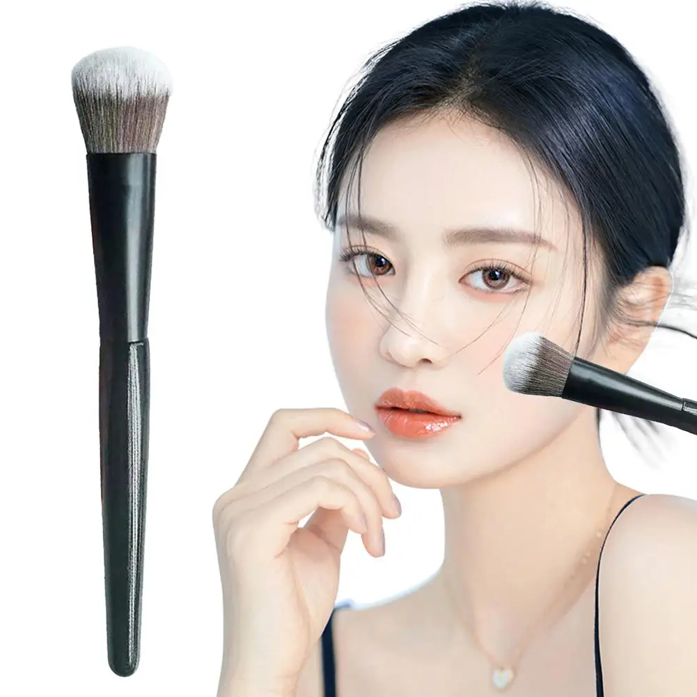 Abgewinkelter Rougepinsel, Tupferpinsel, Rouge, Make-up-Werkzeug, Wangen, Puder, Kontur, Kosmetikpinsel, Make-up-Zubehör