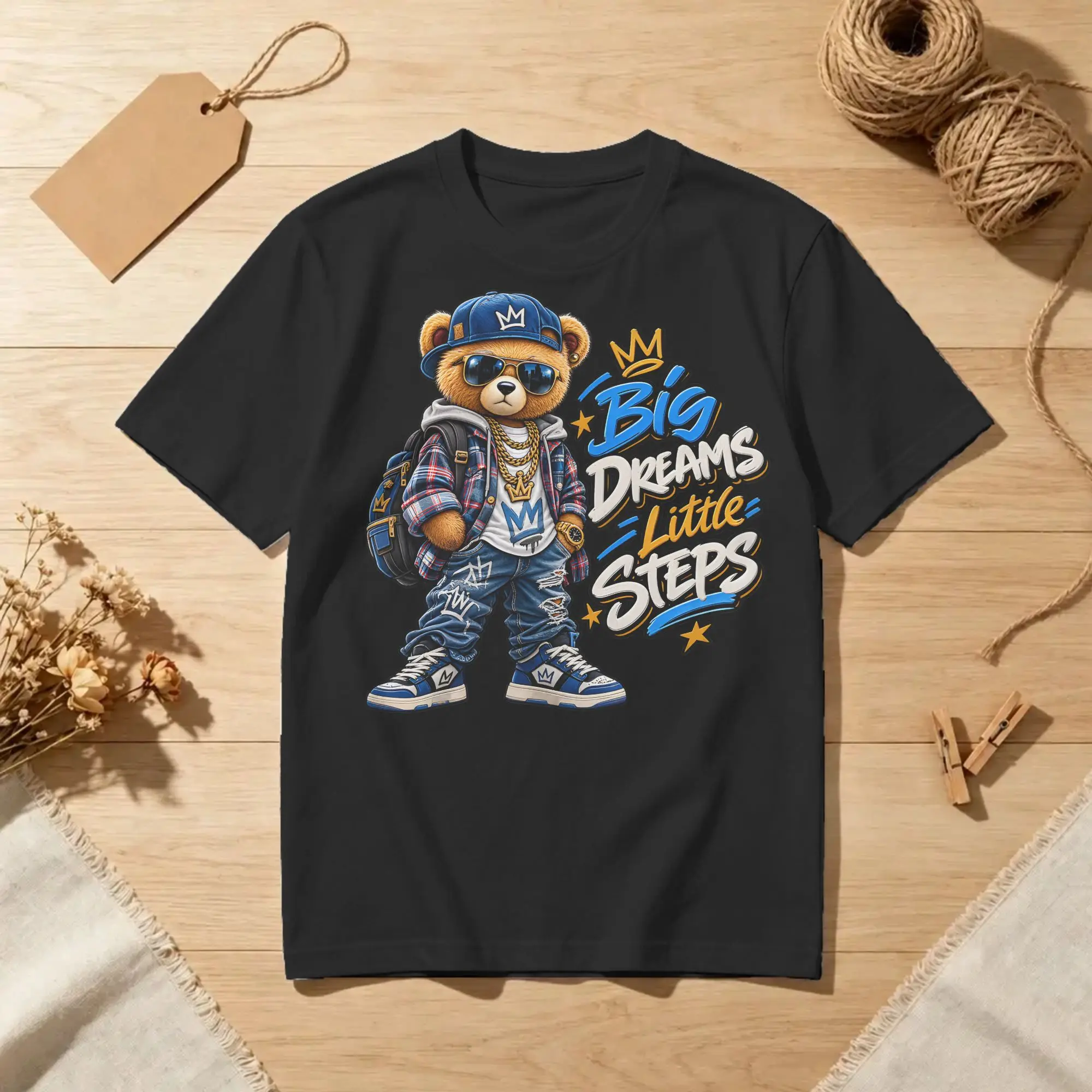 Men Women's T-Shirt Bncmap Bear BIG DREAMS Brooke & Connor Funny Cotton Tees Short Sleeve  T Shirts Round Collar Clothing 5XL