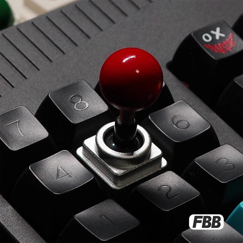 

FBB Universal Artisan Keycaps Game Rocker Control for Mechanical Keyboard Cute Personality Retro Key Cap 3PCS Color Changeable