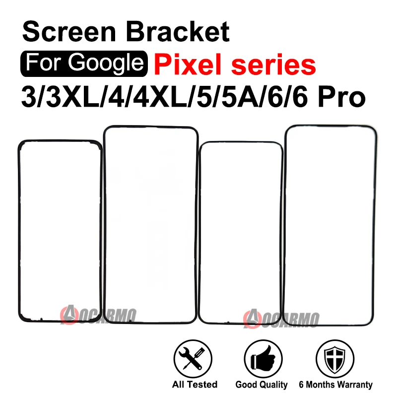 For Google Pixel 3 3XL 4 XL 5 5A 6Pro 6 Pro Front Screen Stand Middle Bezel Frame LCD Display Bracket Plastic Hoder Replacement