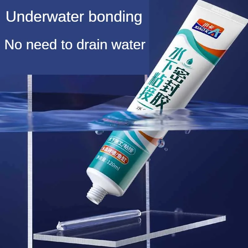 120ml Water Tape Water Plugging Fish Tank Leak Repair Transparent Pool Underwater Bonding Waterproof Sealing Glass Glue