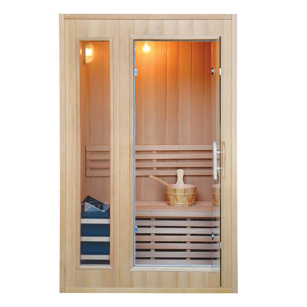FL Sauna Hemlock Solid Wood Sauna Room For Home Beauty Skin Care Dry Sweat Therapy Sauna Equipment