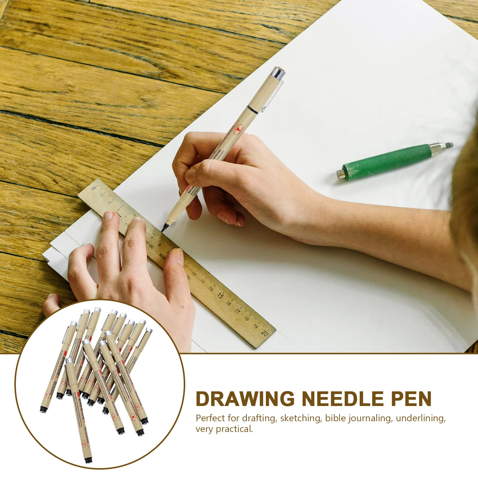 

12 Pcs Multifunction Waterproof Hook Pen Drawing Pens Plastic Multi-function Art