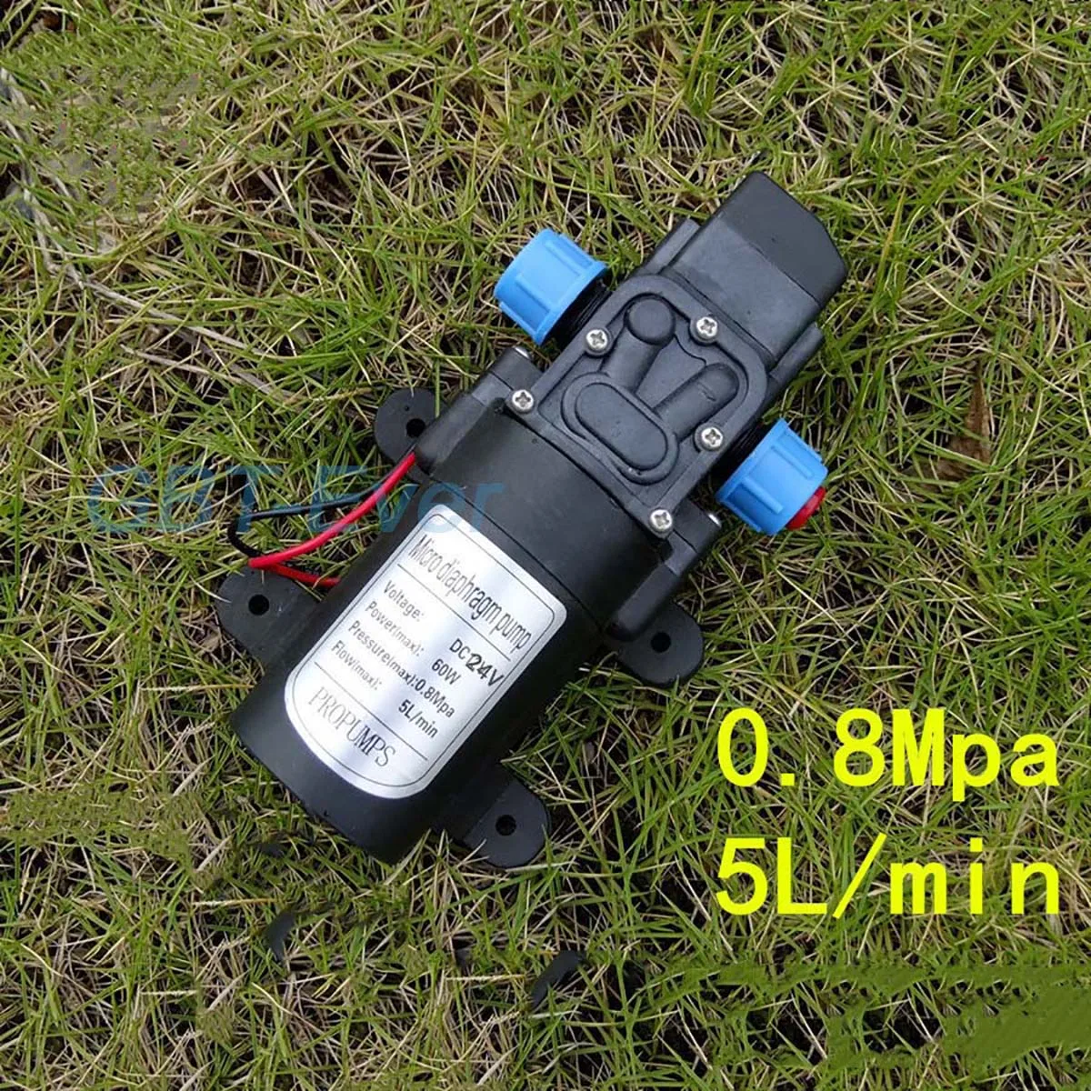 1Pcs Micro Diaphragm Pump 24V 60W Water Pump with Pressure Switch Car Wash Sprayer Self-priming Pump Direct Port