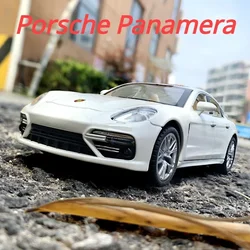 1:24 Porsche Panamera Alloy Model Car Simulation Sound And Light Pull Back Children's Diecast Toy Car With 6 Door Can Opend