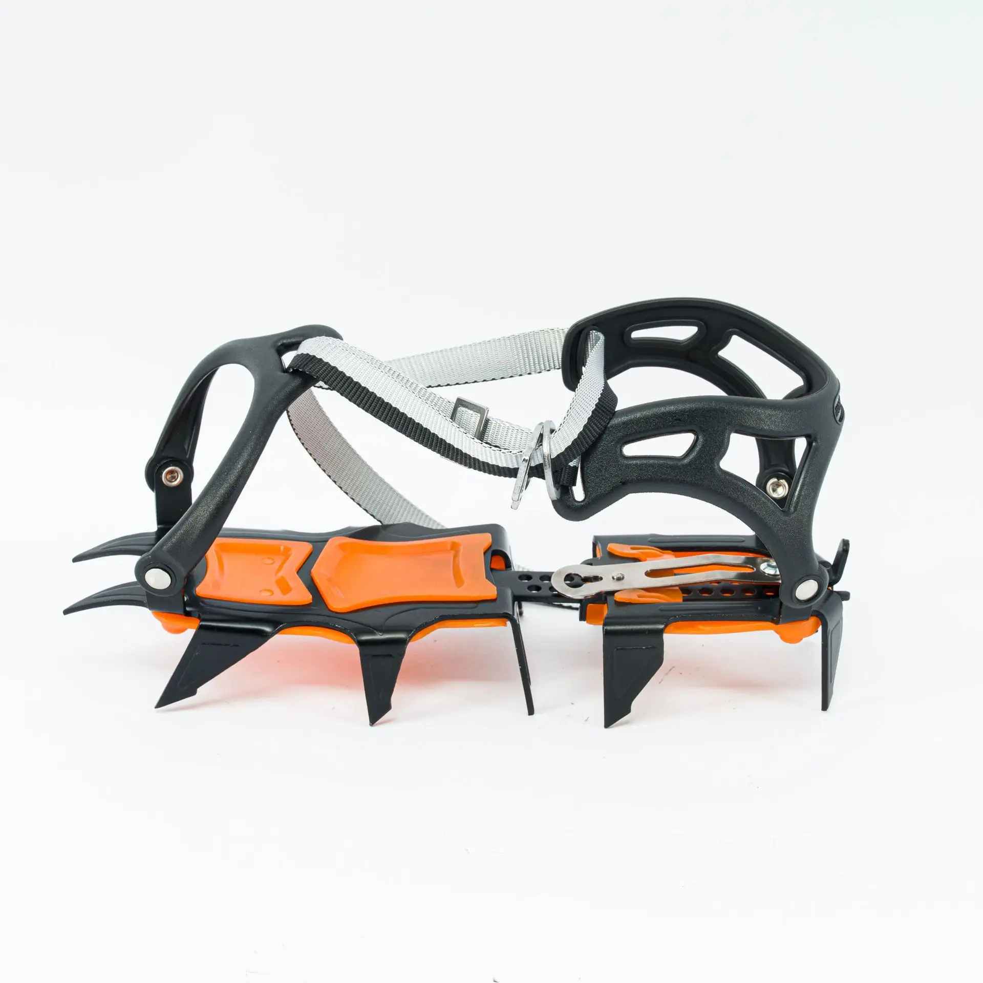 Factory Direct Walking on Ice&Snow Adjustable 12-tooth Ice Claw Climbing Grips Snow and Ice Hiking Scratcher Crampons Anti Skid