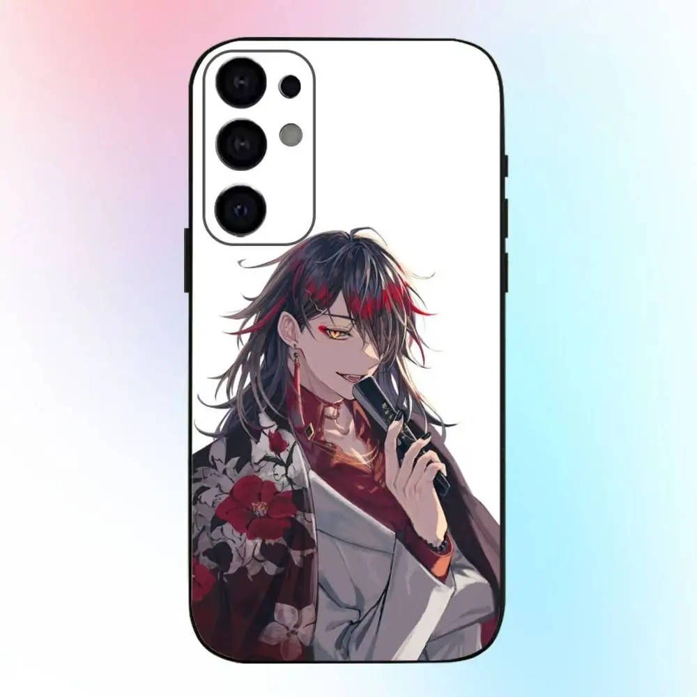 حافظة هاتف Luxiem Vtuber Vox Akumaes لهاتف سامسونج S25، S24، S21، S22، S23، S30، Ultra، S20، Plus، Fe، Lite، Note، 10,9,5G غطاء أسود