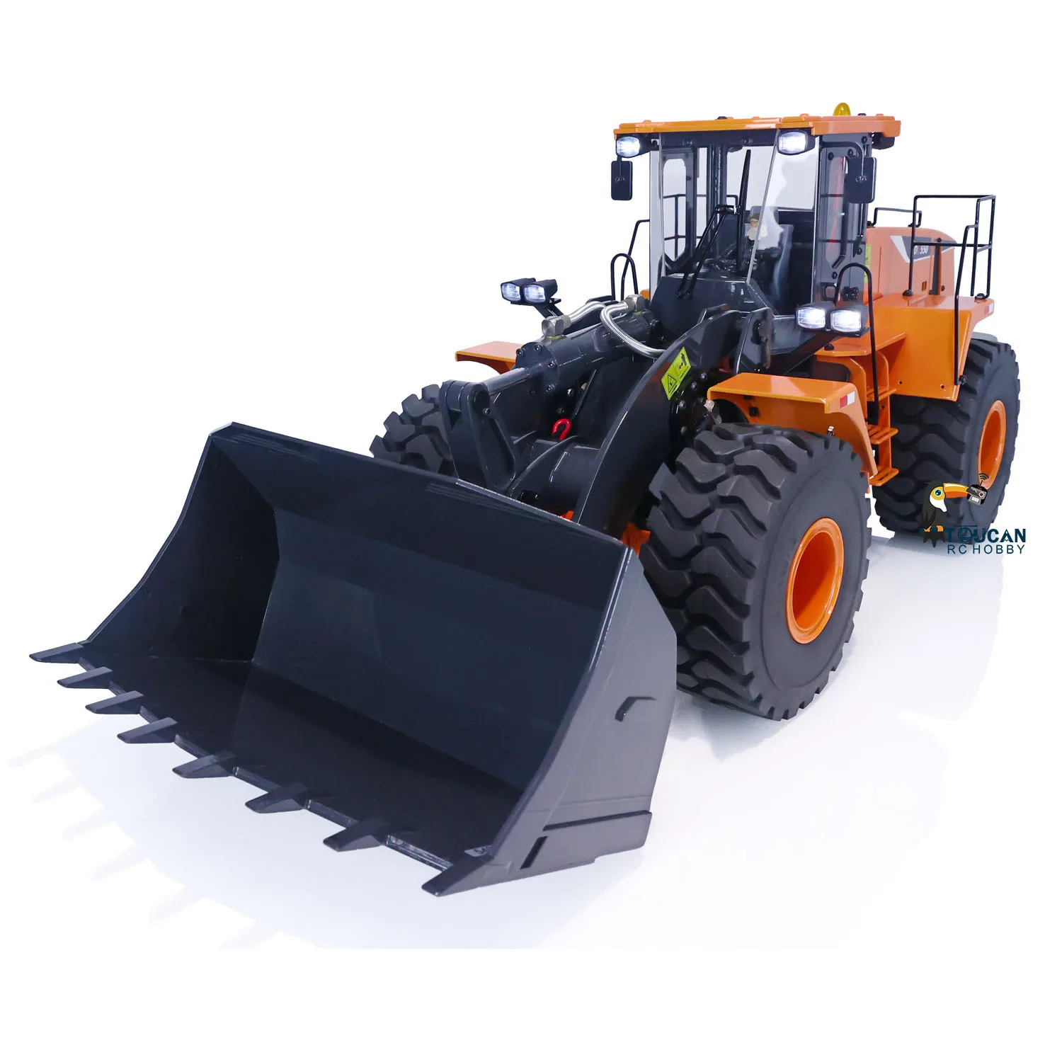 1/14 WA470 980L XDRC RC Loader Metal Hydraulic Remote Controlled Light Sound Construction Vehicle Toucan Toys THZH1375