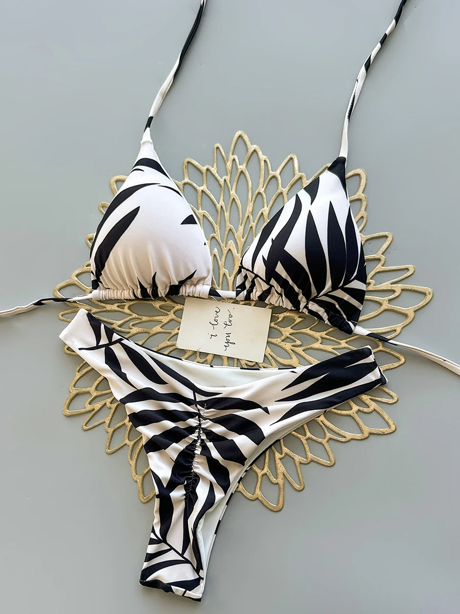 Micro Bikini 2026 Push Up Women Swimsuits Sexy Swimwear Brazilian Bikini Set Print Biquini String Swimsuit Summer Beachwear
